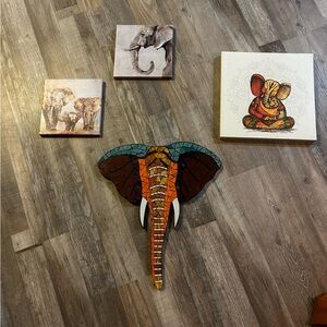 Elephant Wall Decor Bundle